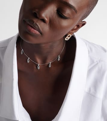 Gargantilla Move Uno de oro blanco de 18 ct con diamantes | Messika