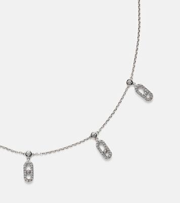 Gargantilla Move Uno de oro blanco de 18 ct con diamantes | Messika