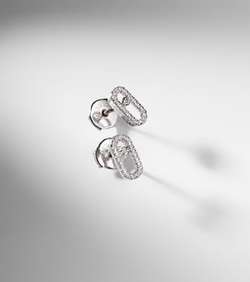 Ohrringe Move Uno aus 18kt Weißgold mit Diamanten | Messika