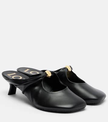 Pebble Soft leather mules | Loewe
