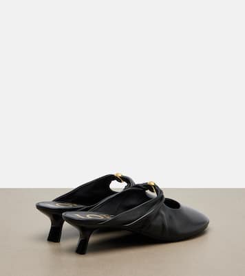 Pebble Soft leather mules | Loewe