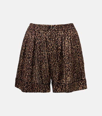 Bedruckte Shorts aus Seide | Saint Laurent