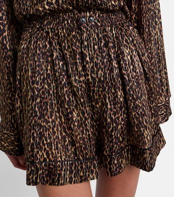 Bedruckte Shorts aus Seide | Saint Laurent