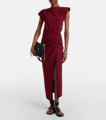 Nadela gathered cotton jersey midi dress | Isabel Marant