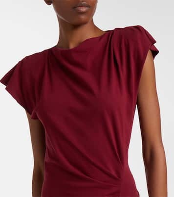 Nadela gathered cotton jersey midi dress | Isabel Marant