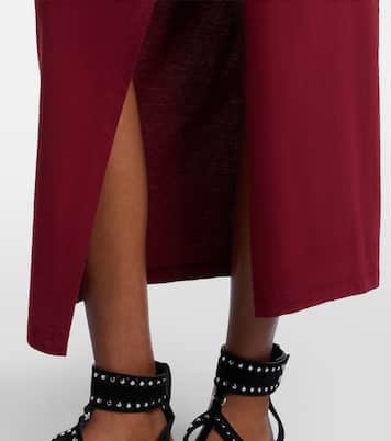 Nadela gathered cotton jersey midi dress | Isabel Marant