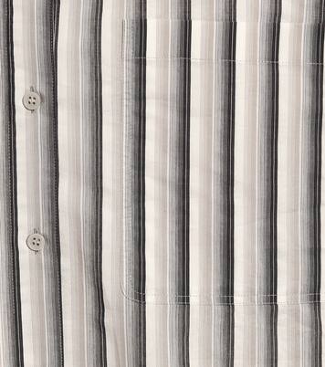 Robe chemise imprimée en coton | Acne Studios