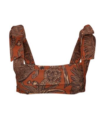 Haut de bikini imprimé Tarija | Johanna Ortiz
