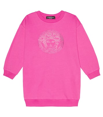 Robe sweat-shirt Medusa en coton | Versace Kids