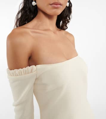 Octavia off-shoulder wool minidress | Khaite