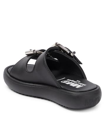 Buckled leather sandals | MM6 Maison Margiela Kids