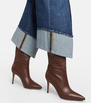 Hansen 85 knee-high leather boots | Gianvito Rossi