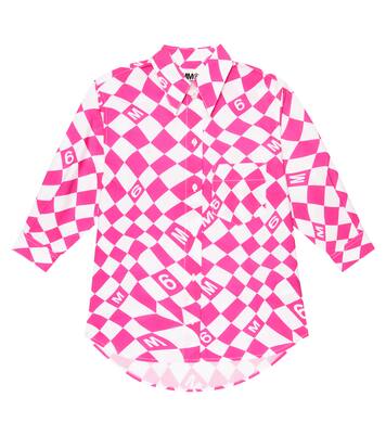 Printed cotton shirt dress | MM6 Maison Margiela Kids