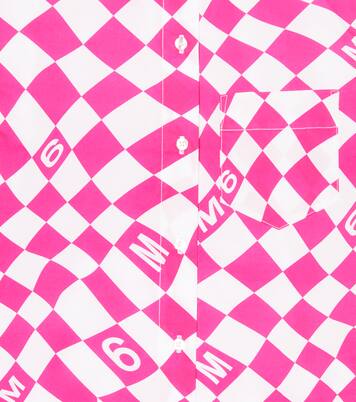 Printed cotton shirt dress | MM6 Maison Margiela Kids