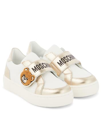 Teddy Bear leather sneakers | Moschino Kids