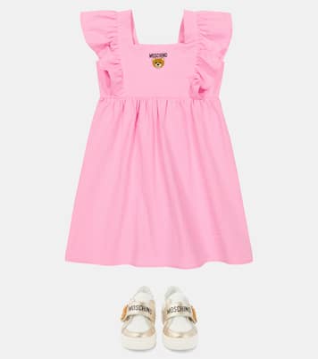 Teddy Bear leather sneakers | Moschino Kids