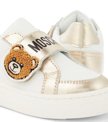 Teddy Bear leather sneakers | Moschino Kids