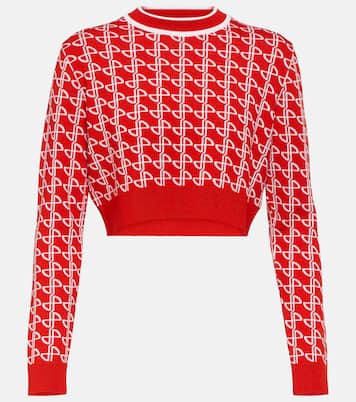 Pull en jacquard de laine à logo | Patou