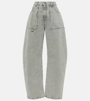 Effie mid-rise barrel-leg jeans | The Attico