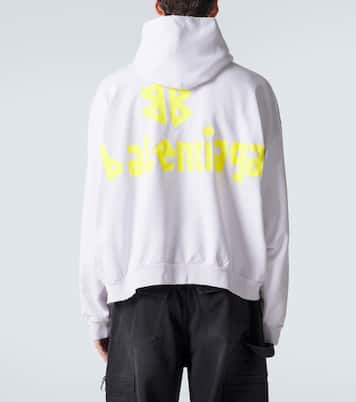 Sweat-shirt à capuche Tape Type Ripped | Balenciaga