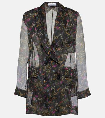 Jabot floral silk organza blouse | Max Mara