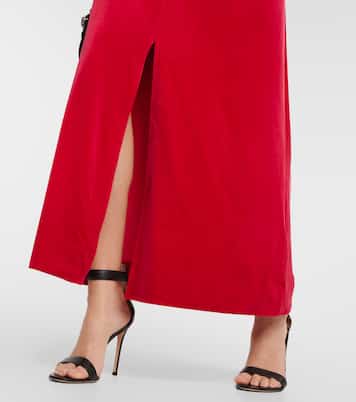 Robe midi en velours | Ganni