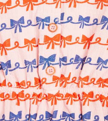 Baby Ribbon Bow cotton playsuit | Bobo Choses