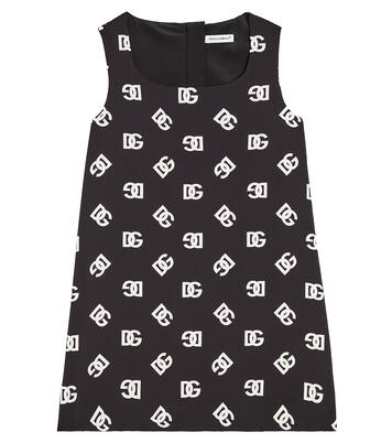 Logo silk-blend dress | Dolce&Gabbana Kids