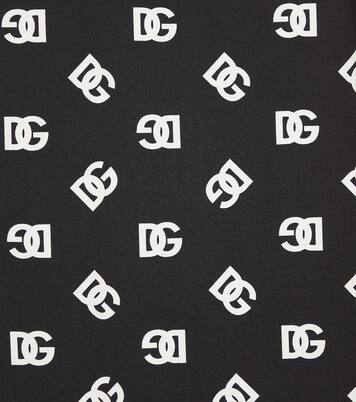 Logo silk-blend dress | Dolce&Gabbana Kids