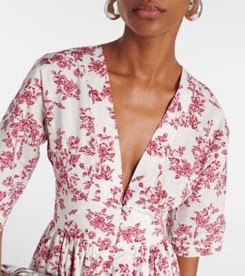 Robe midi Elowen imprimée en coton | Emilia Wickstead