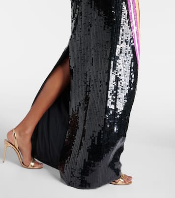 Sequined printed halterneck gown | Pucci