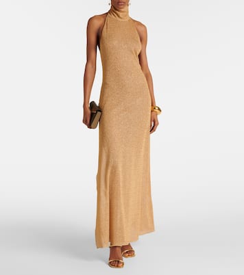 Robe longue Lumière métallisée | Oséree