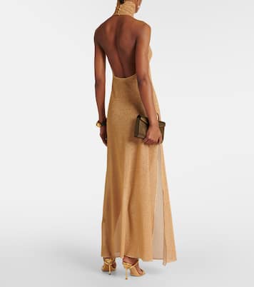 Robe longue Lumière métallisée | Oséree