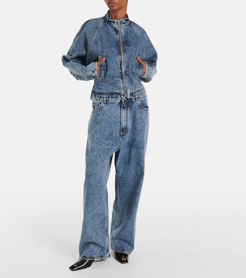 Veste Round Racing en jean | Alaïa