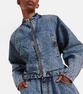 Veste Round Racing en jean | Alaïa