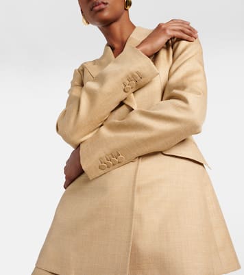 Blazer en laine, soie et lin | Gabriela Hearst