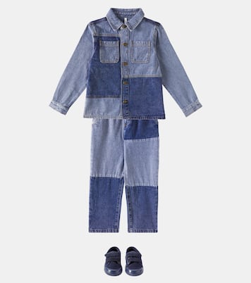 Patchwork straight jeans | Rylee + Cru