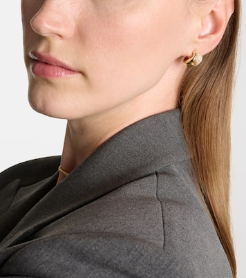 18kt gold earrings with diamonds | Shay Jewelry