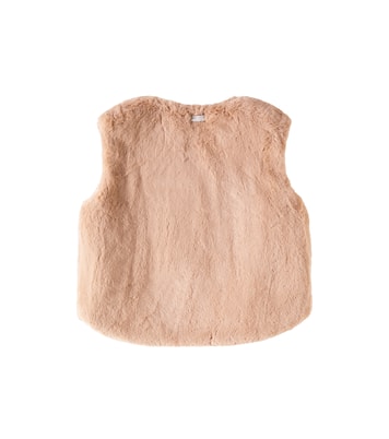 Pimmy faux shearling vest | Donsje