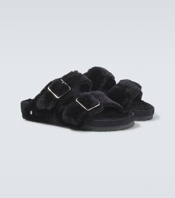 Arizona 1774 shearling-lined suede sandals | Birkenstock 1774