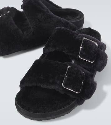 Arizona 1774 shearling-lined suede sandals | Birkenstock 1774
