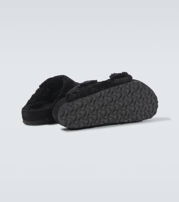 Arizona 1774 shearling-lined suede sandals | Birkenstock 1774