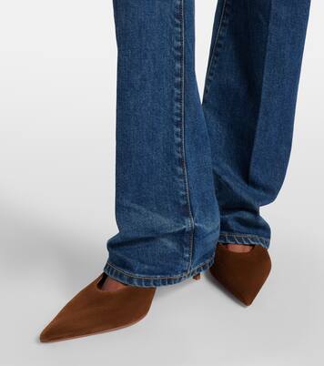 Robbie 55 suede slingback pumps | Gianvito Rossi