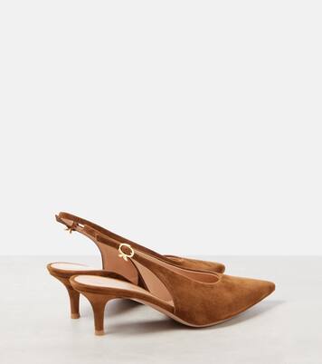 Robbie 55 suede slingback pumps | Gianvito Rossi