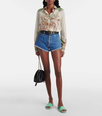 Pantoletten Dina aus Veloursleder | Jimmy Choo