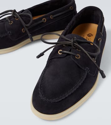 Sea-Sail Walk suede boat shoes | Loro Piana