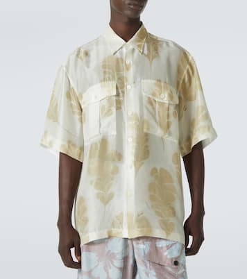 프린트 실크 볼링 셔츠 | Dries Van Noten