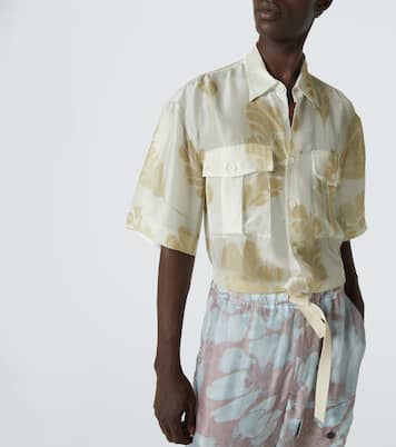 프린트 실크 볼링 셔츠 | Dries Van Noten
