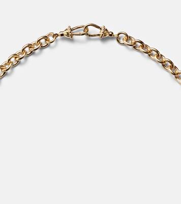 Heart Jumbo 18kt gold pendant necklace with diamond | Marie Lichtenberg