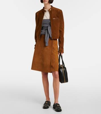 Jacke aus Veloursleder | Miu Miu